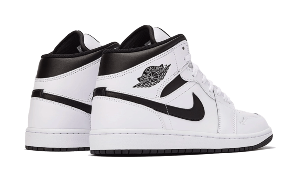 Air Jordan 1 Mid White Black – Image 2