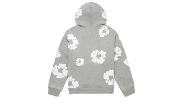 Denim Tears Hoodie The Cotton Wreath Grey